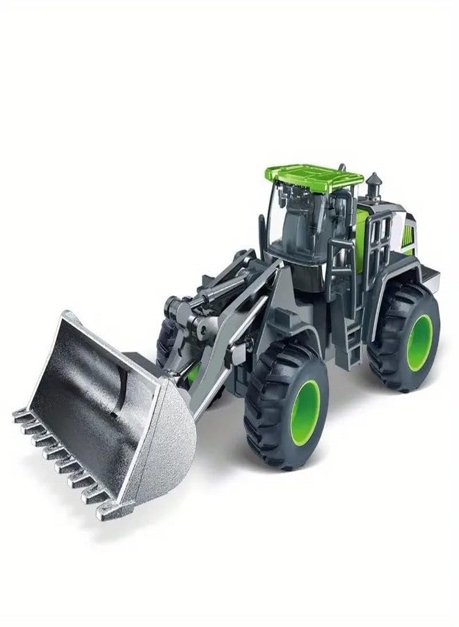 SHIPEASE جرافة هندسية برأس من سبيكة غير قابلة للكسر من SHIPEASE، تعمل بالقصور الذاتي، مناسبة للأطفال الأولاد، مجموعة ألعاب شاحنة بناء تعمل بالاحتكاك مع نماذج واقعية - Image 1